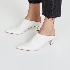 Stuart Weitzman Mira Mules in Off White